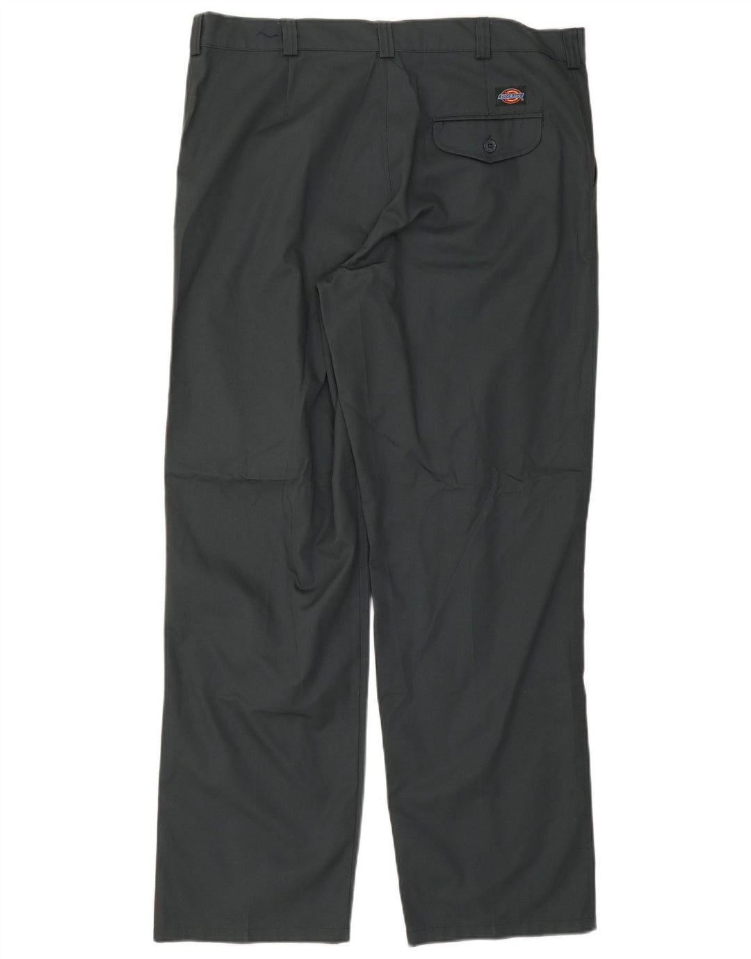 Calças Chino retas masculinas Dickies W40 L30 poliéster verde