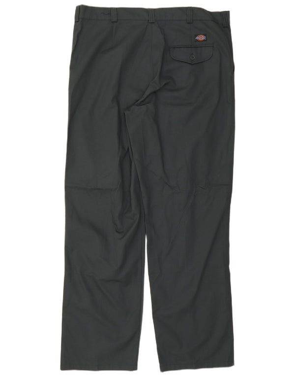 Calças Chino retas masculinas Dickies W40 L30 poliéster verde