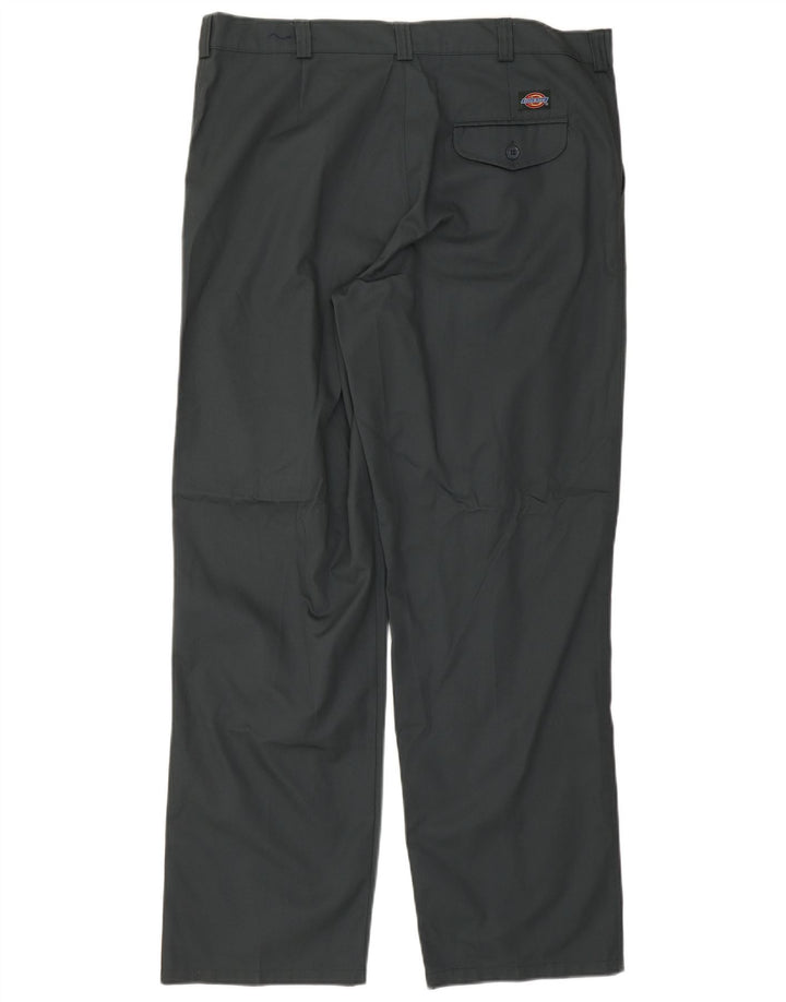 Calças Chino retas masculinas Dickies W40 L30 poliéster verde