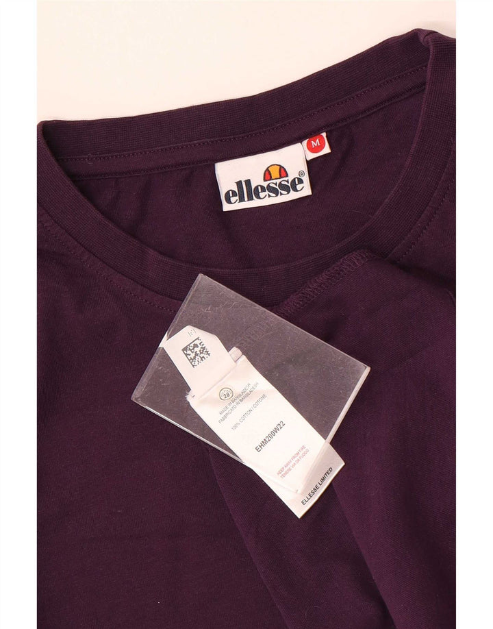 Camiseta masculina Ellesse Top médio algodão roxo
