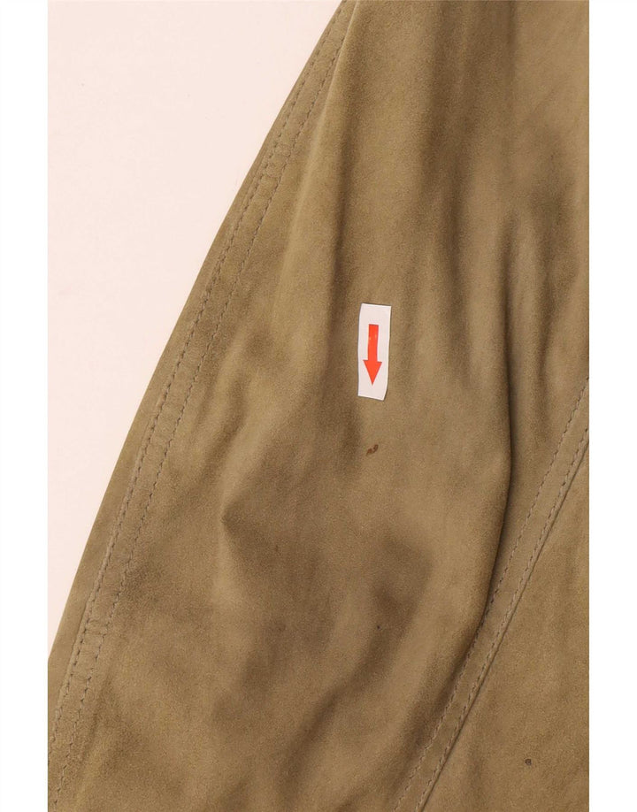 Jaqueta bomber masculina de camurça Scout UK 40 verde grande
