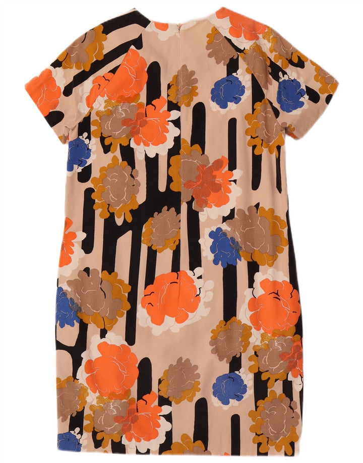 Vestido feminino COS Shift EU 36 pequeno algodão floral multicolorido