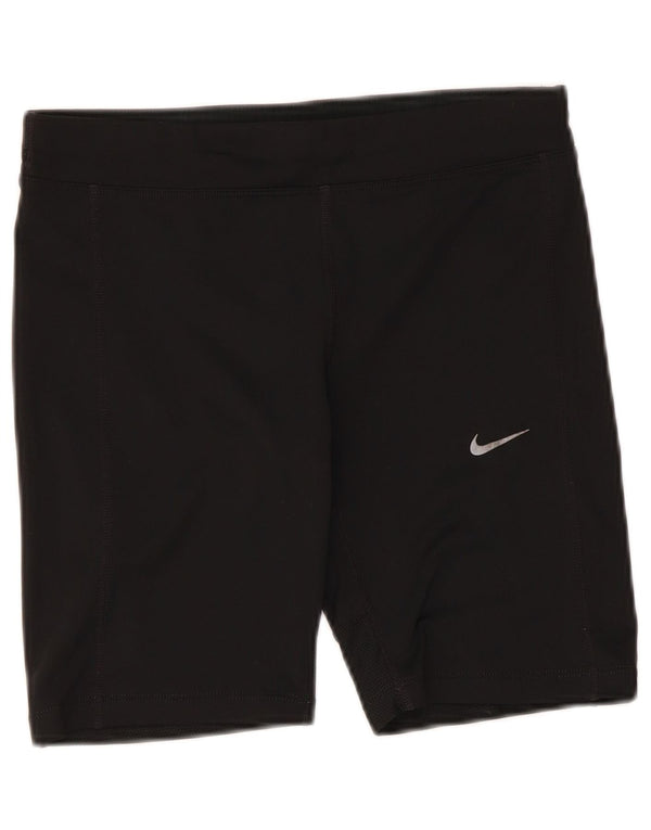 Nike Womens Dri Fit Sport Shorts UK 10 Pequeno Poliéster Preto