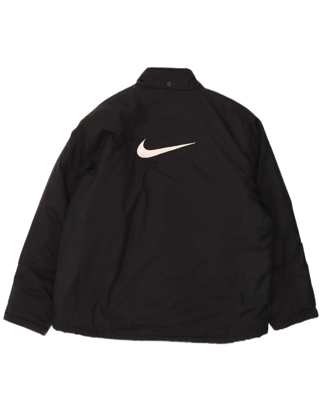 Jaqueta corta-vento masculina Nike UK 42 XL poliéster preto