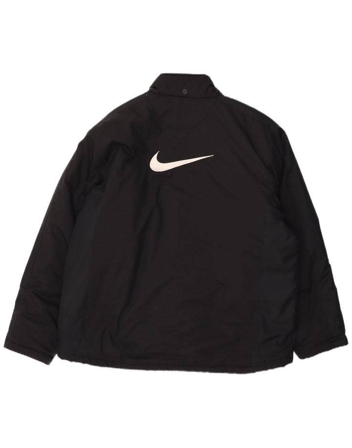 Jaqueta corta-vento masculina Nike UK 42 XL poliéster preto