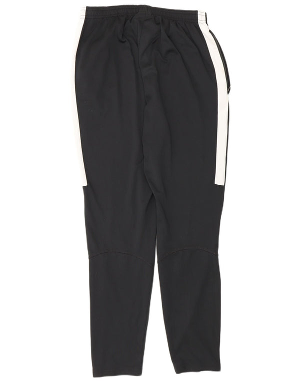 Calça de treino feminina Nike UK 8 pequena preta de poliéster esportiva