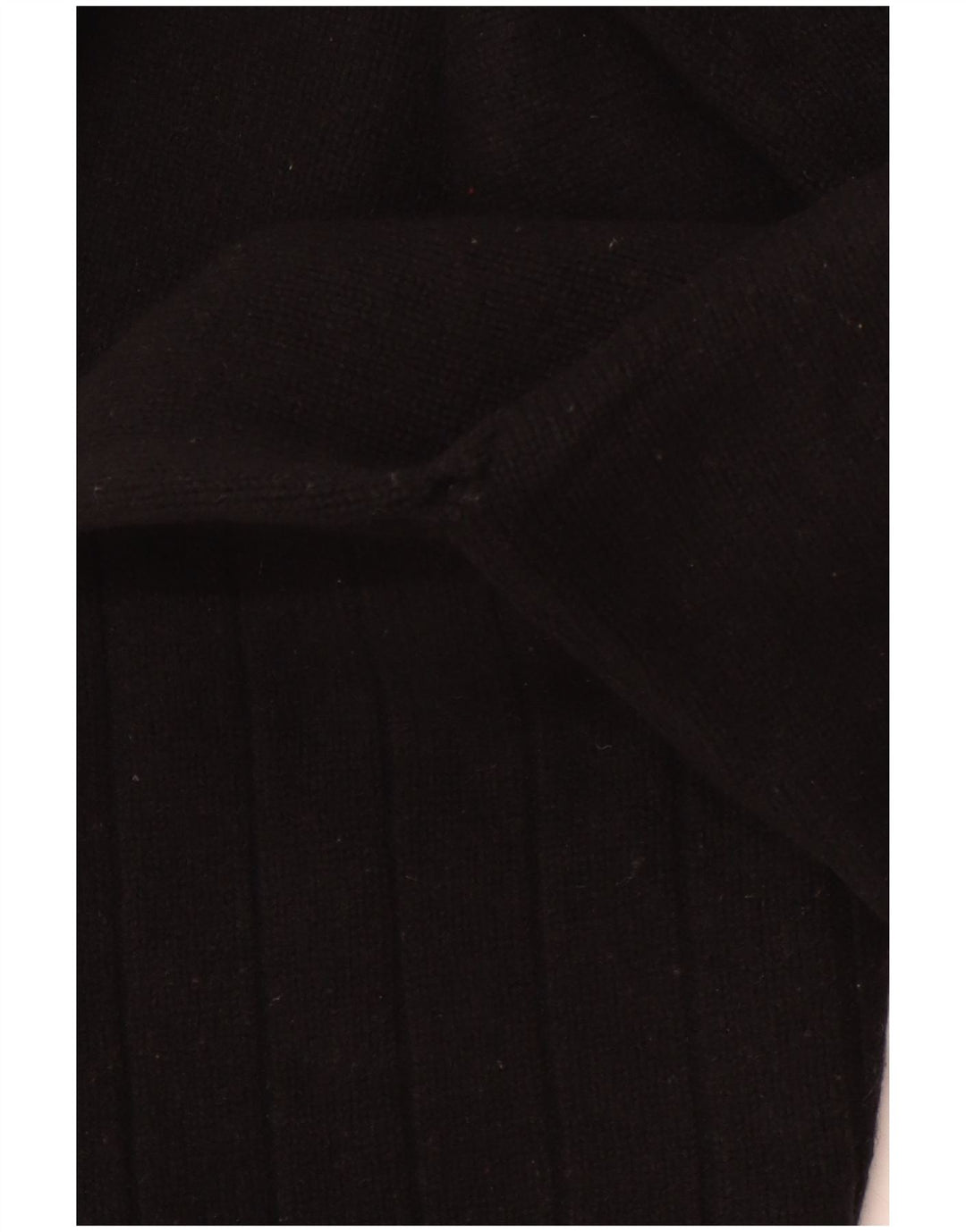 Suéter feminino LEVI'S com gola redonda Reino Unido 10 lã de carneiro listrada preta pequena