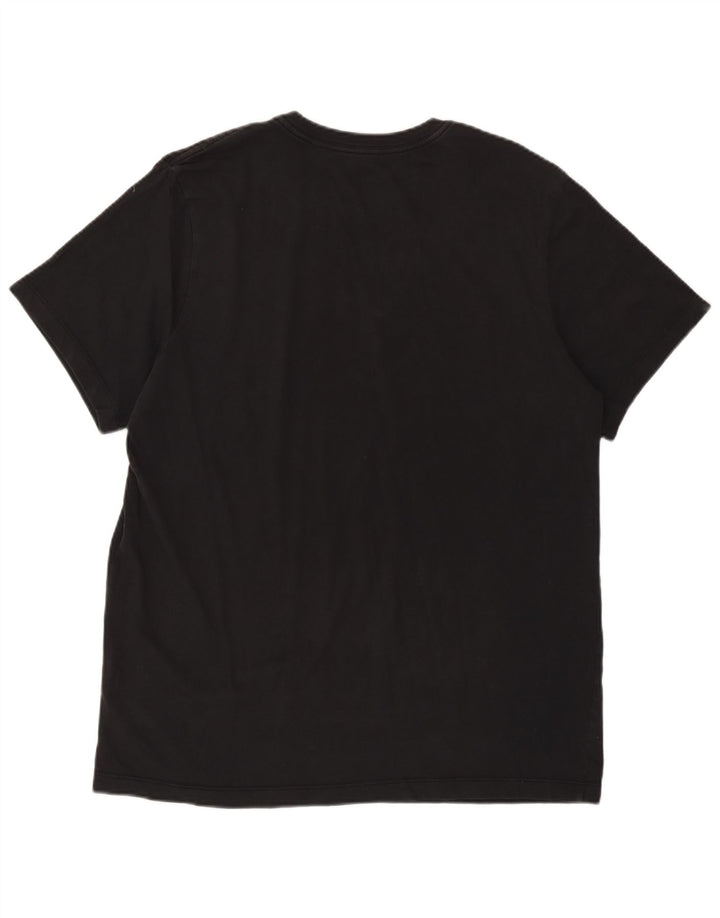 Camiseta gráfica masculina Nike grande algodão preto
