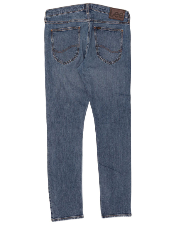 Lee Mens Luke Tapered Jeans Slim W34 L32 Azul Algodão