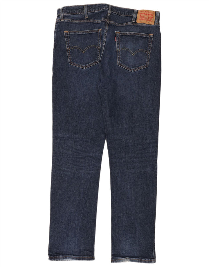 LEVI'S Masculino 514 Straight Jeans W38 L34 Azul Algodão