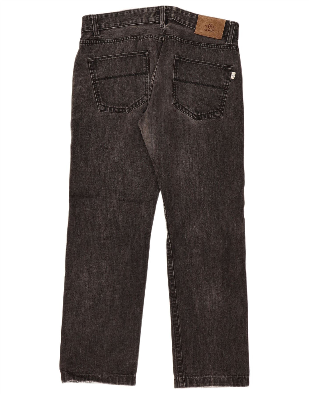 Calça jeans reta masculina CERRUTI 1881 W36 L30 algodão preto