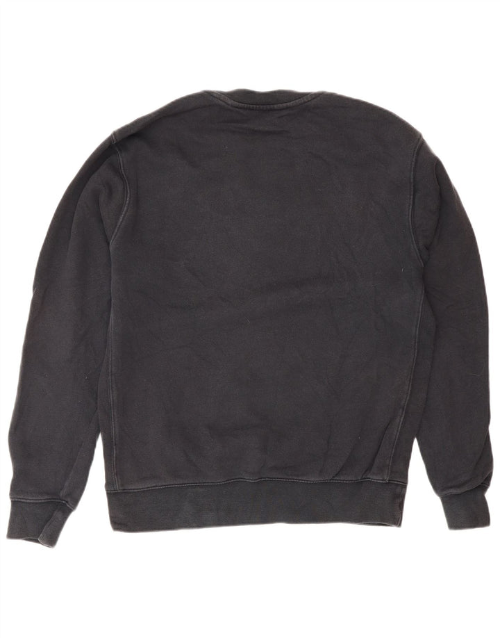 Nike feminino oversized moletom jumper reino unido 10 pequeno algodão preto