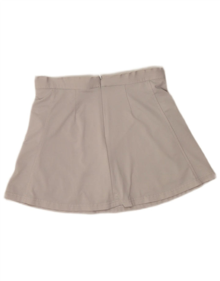 Mini saia feminina Erima UK 8 pequena W28 poliéster cinza