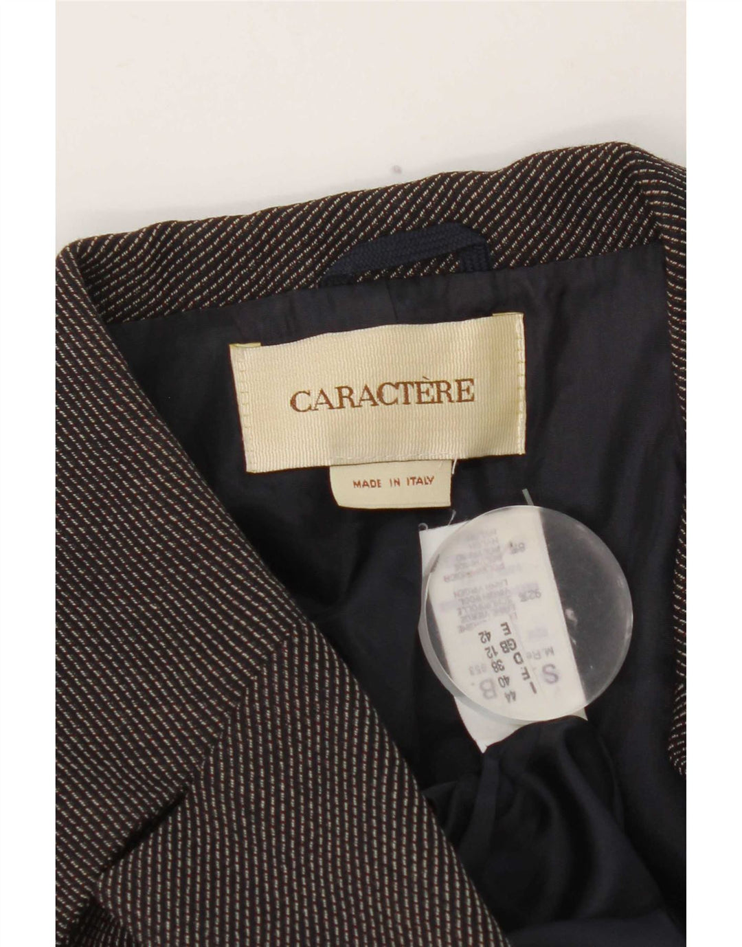 Jaqueta Blazer Feminina Caractere Double Breasted Reino Unido 12 Cinza Médio