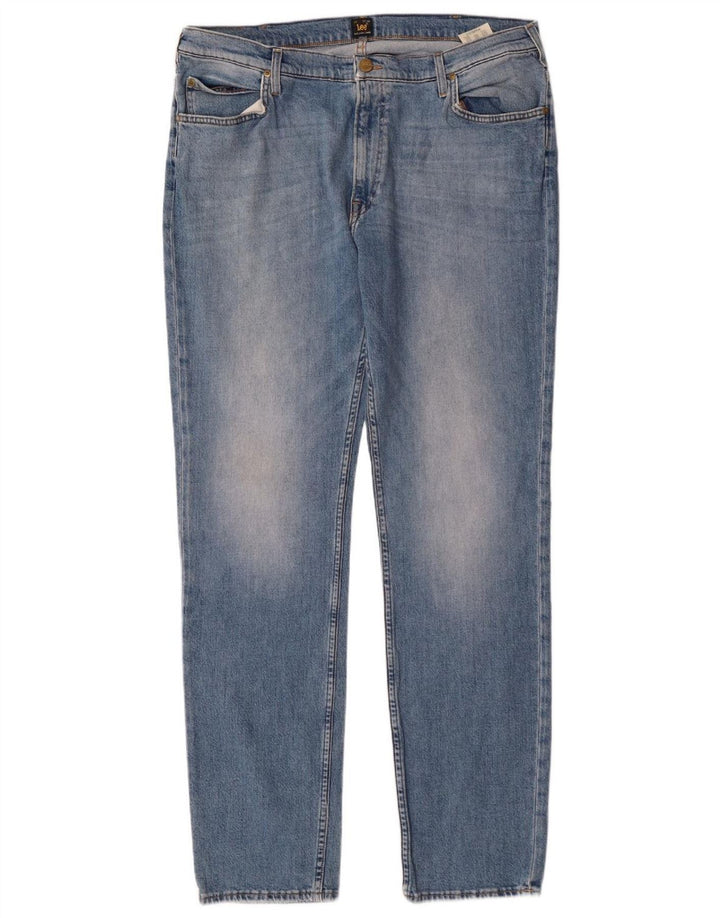 LEE Mens Rider Slim Jeans W40 L34 Azul Algodão