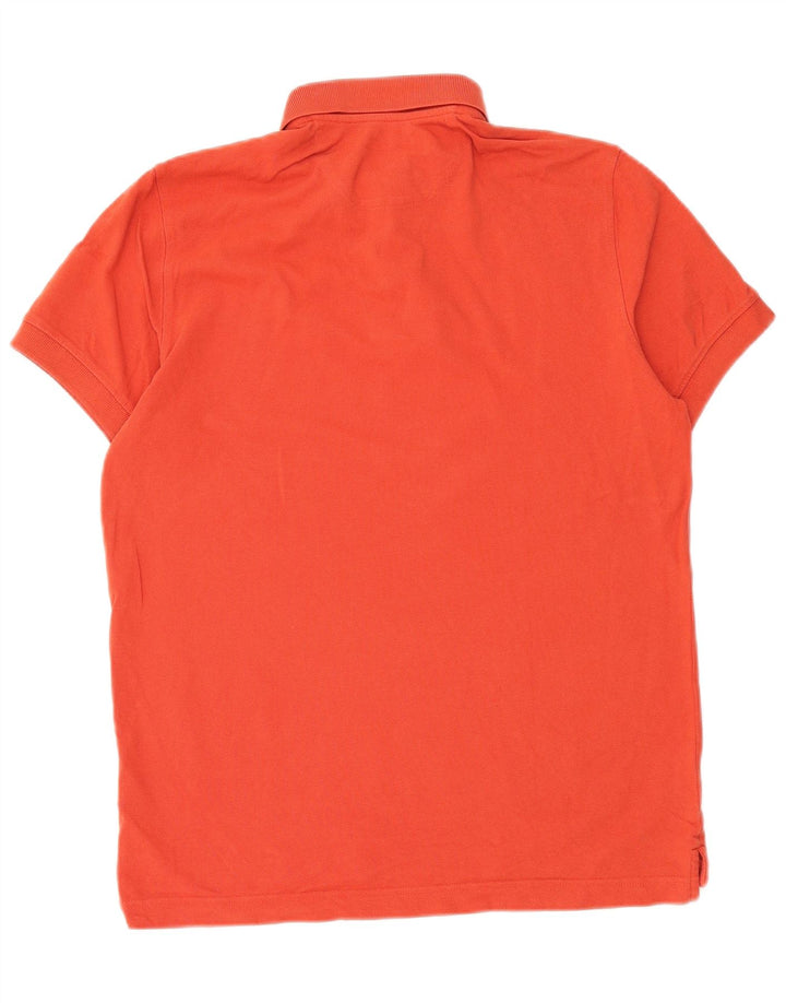 Camisa polo masculina MASSIMO DUTTI algodão laranja médio