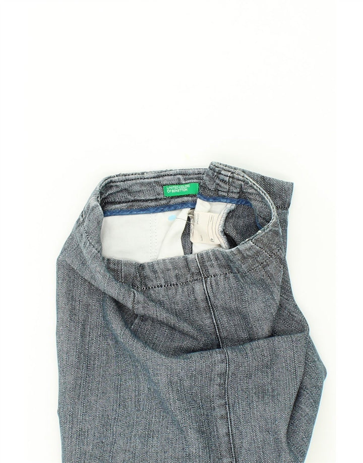 BENETTON Womens Denim Skirt IT 42 Medium W30  Blue Cotton Vintage Benetton and Second-Hand Benetton from Messina Hembry 
