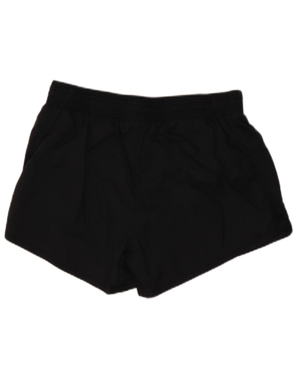 Shorts esportivos gráficos femininos NIKE UK 8 pequenos poliéster preto