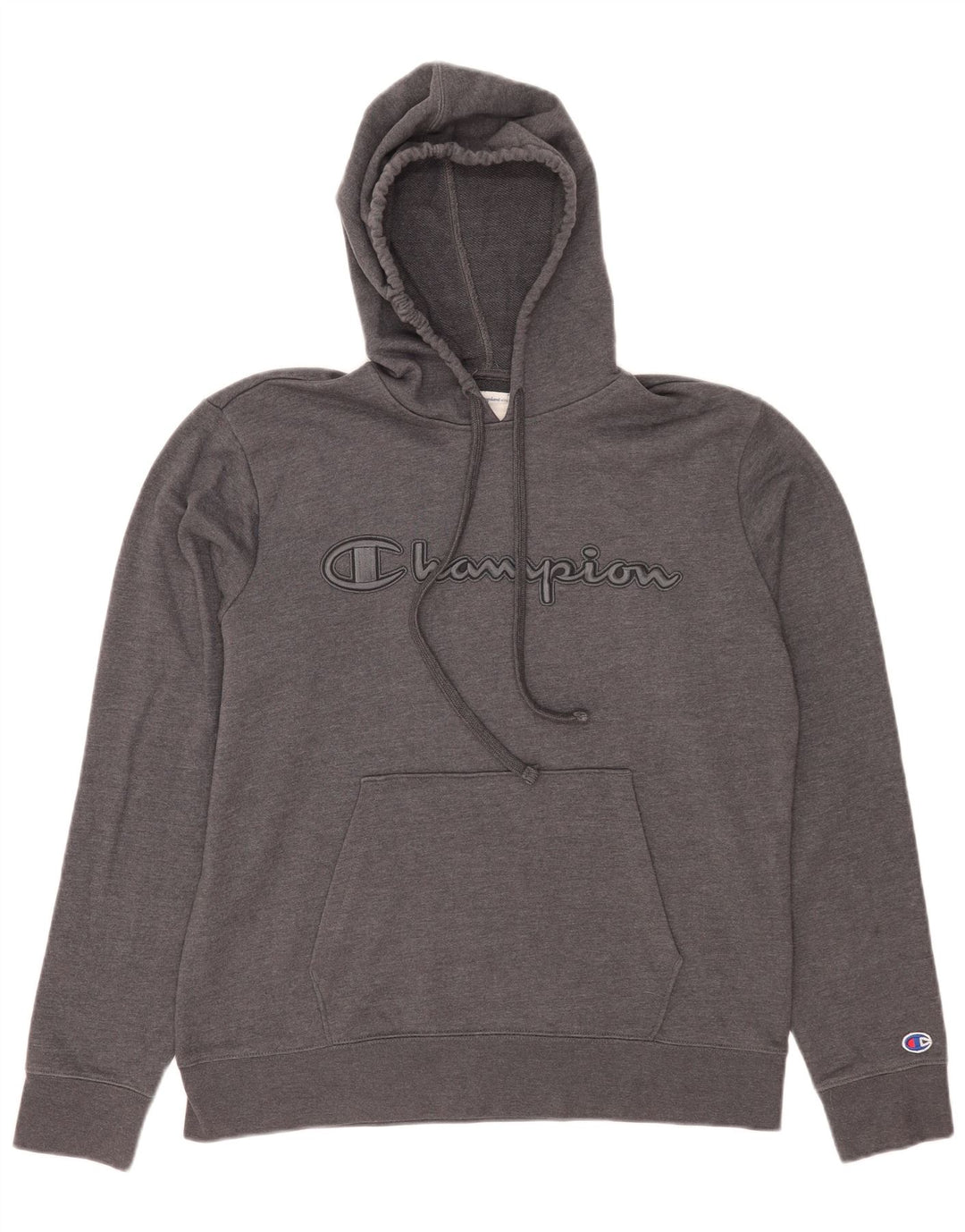 Jumper com capuz gráfico masculino Champion cinza médio