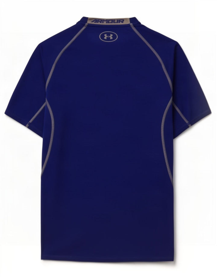 Camiseta masculina Under Armour Compression Graphic Top poliéster azul médio
