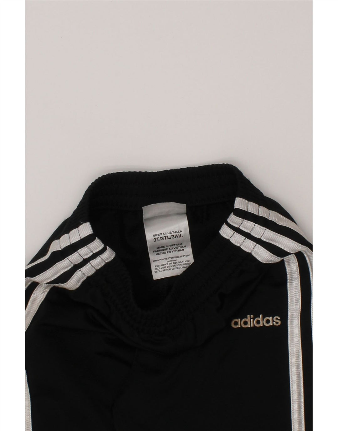 Calças de treino Adidas meninos 2-3 anos preto poliéster