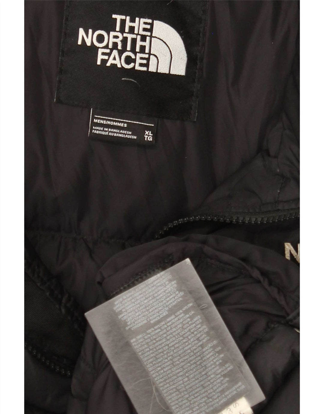 Jaqueta acolchoada masculina The North Face UK 42 XL preto nylon