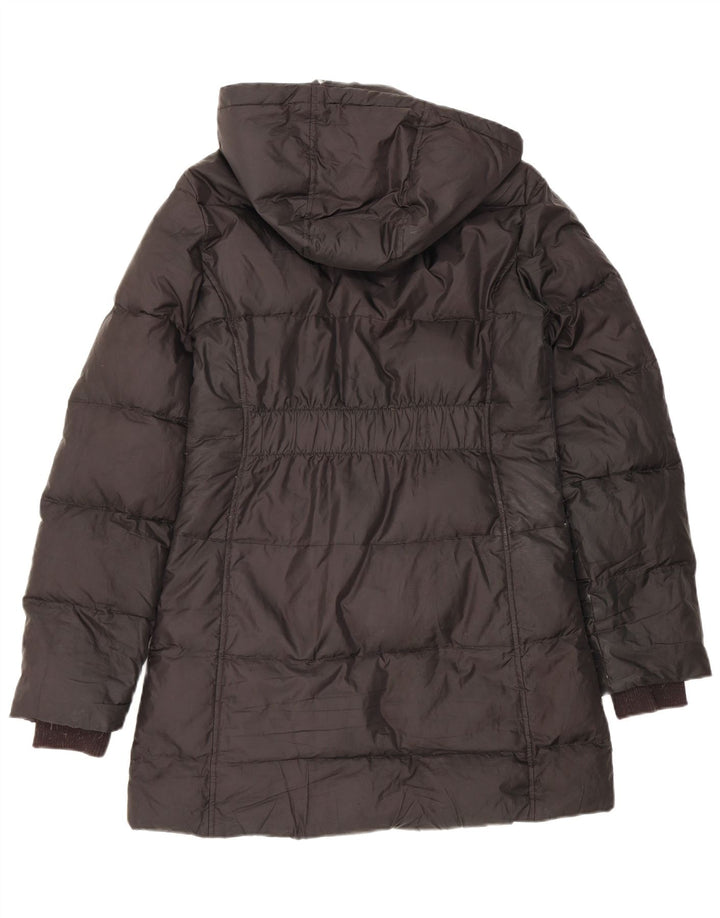 Casaco acolchoado com capuz feminino Replay UK 14 grande poliéster preto