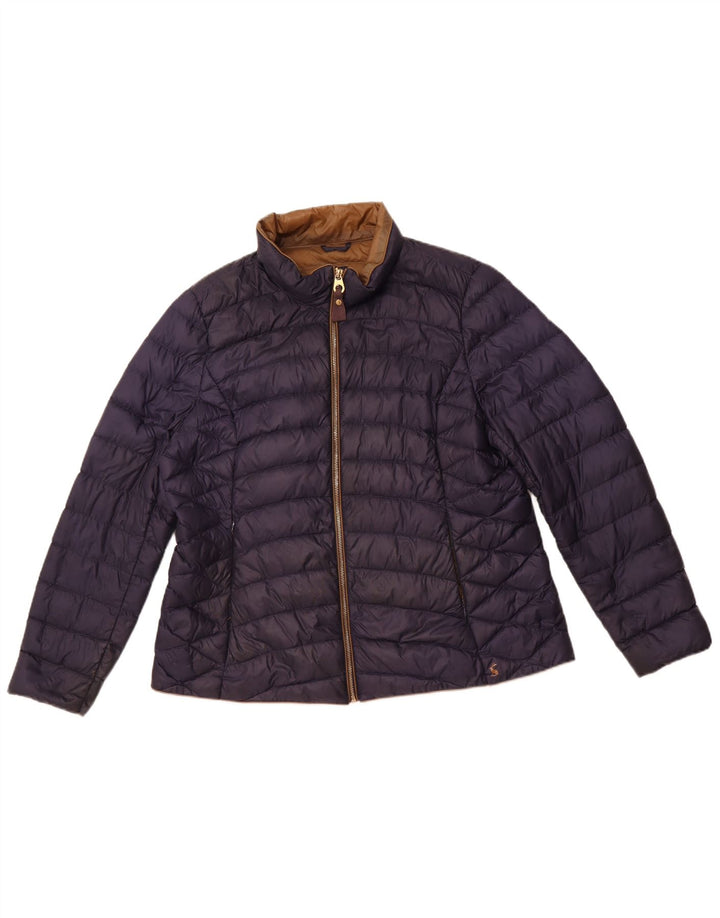 Jaqueta acolchoada feminina Joules UK 18 XL azul marinho poliamida