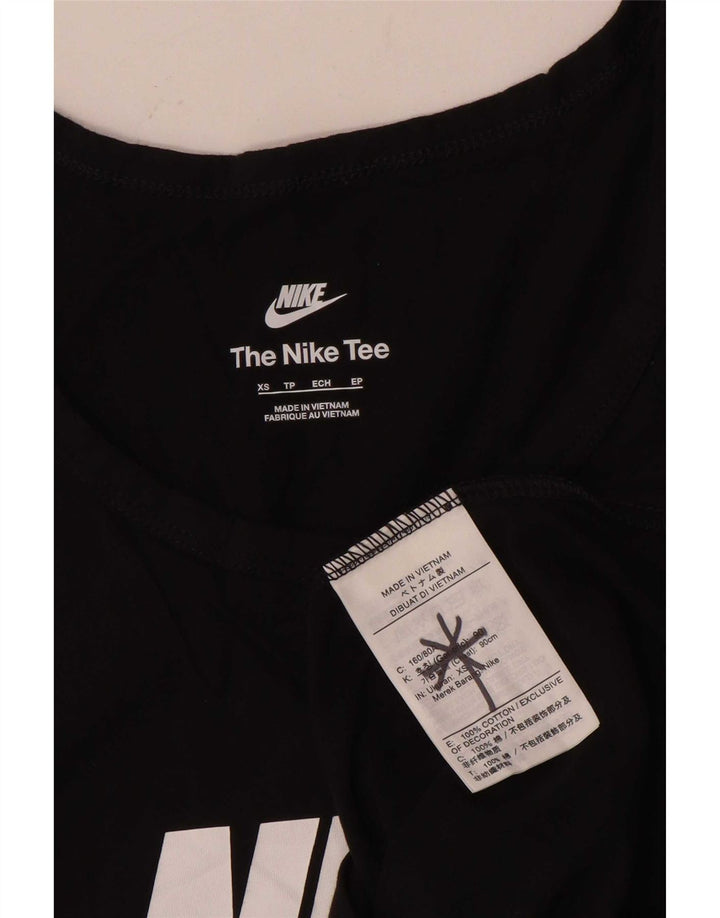 Colete gráfico masculino Nike XS preto algodão