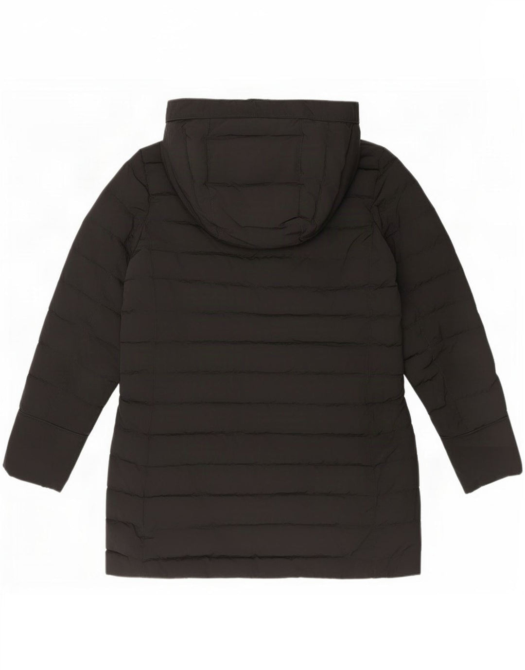 Jaqueta acolchoada com capuz feminina Woolrich UK 10 poliéster preto pequeno