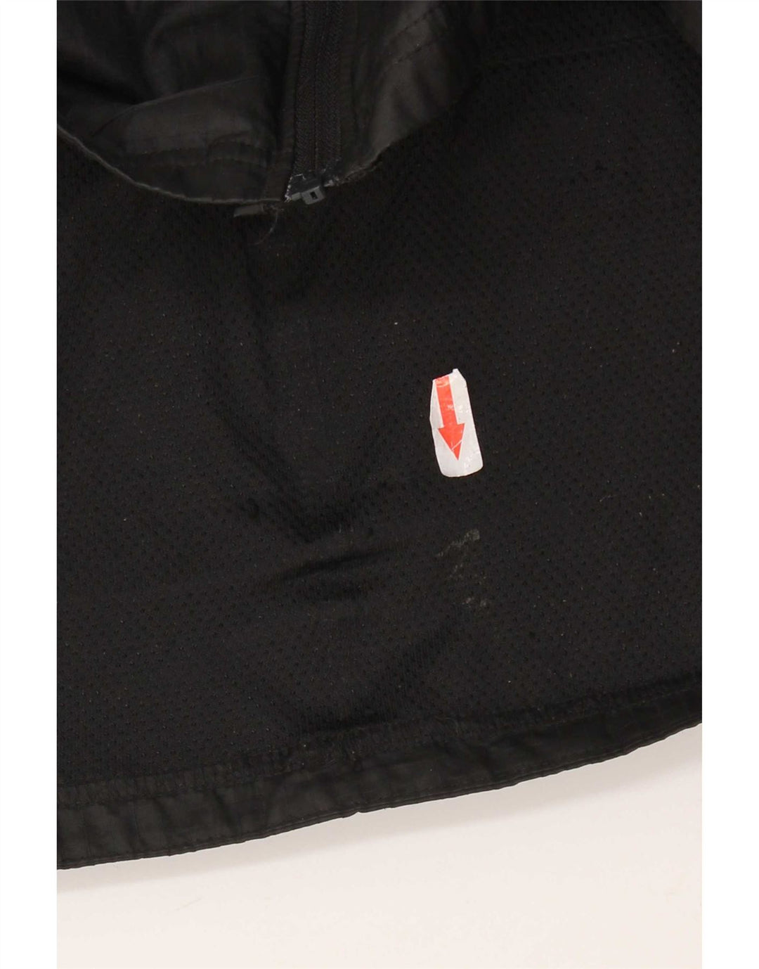 Jaqueta de chuva feminina Nike com capuz UK 14 poliéster preto médio
