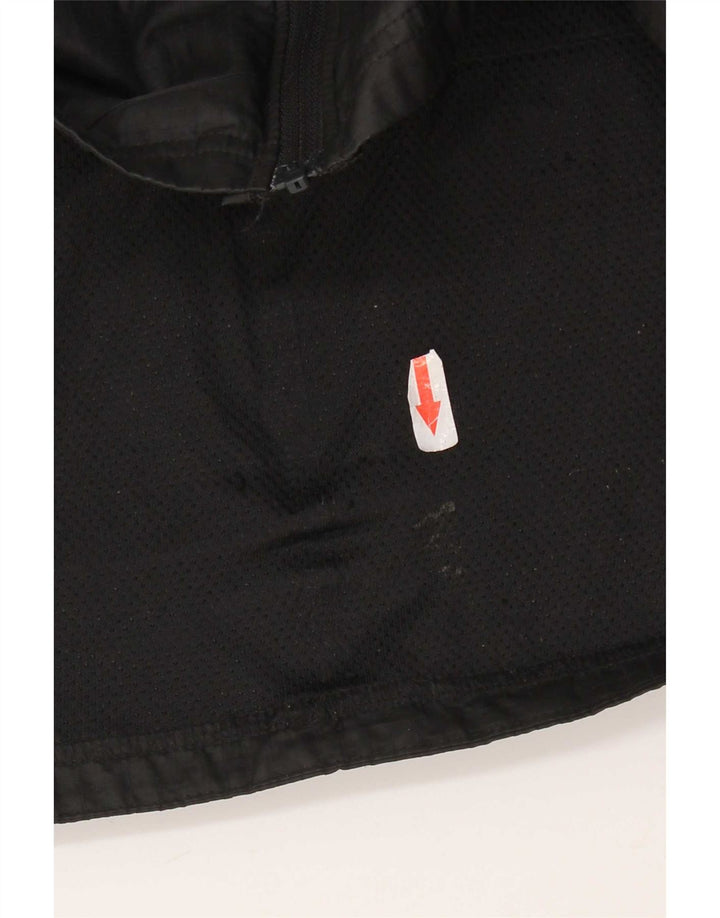 Jaqueta de chuva feminina Nike com capuz UK 14 poliéster preto médio