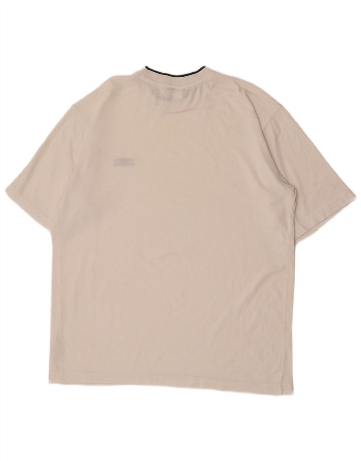 Camiseta masculina gráfica Umbro grande poliéster branco