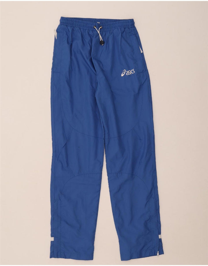 Calça de treino masculina Asics médio azul colorblock poliéster