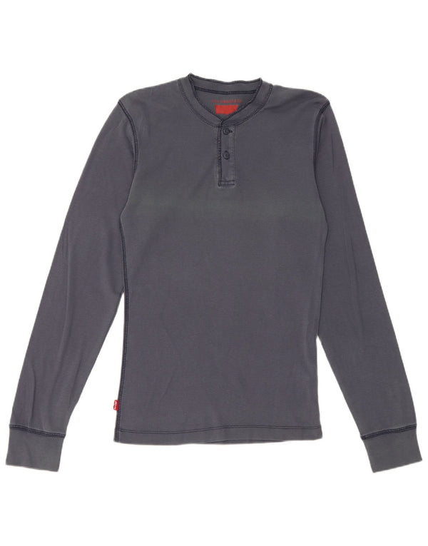 Top masculino Levi's manga comprida médio algodão azul marinho