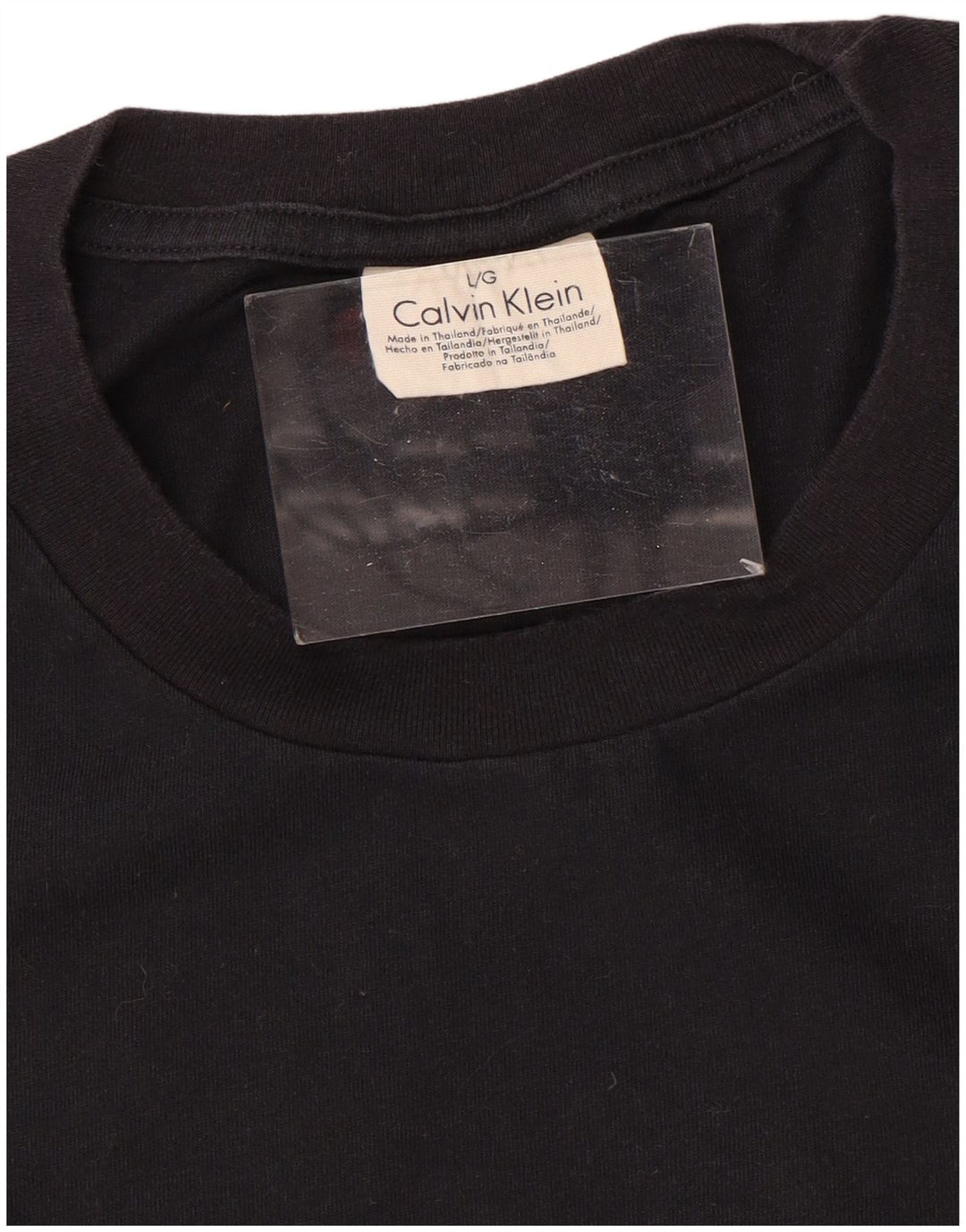 Camiseta masculina CALVIN KLEIN grande algodão preto