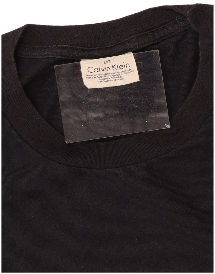 Camiseta masculina CALVIN KLEIN grande algodão preto