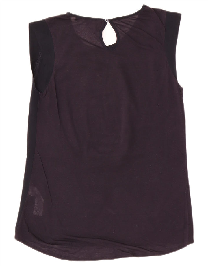 Blusa Feminina French Connection Top Reino Unido 10 Poliéster Azul Marinho Pequeno