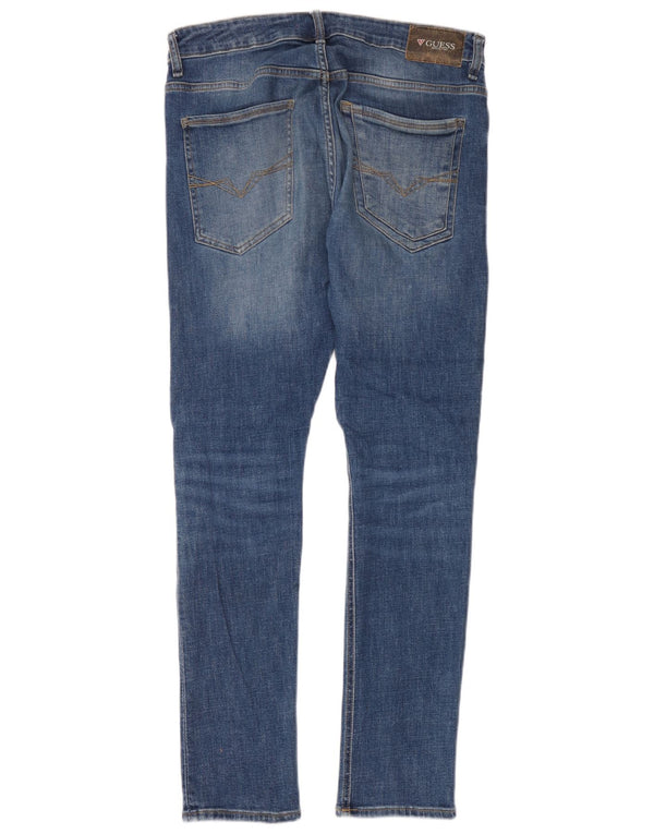 Guess Jeans Super Skinny Masculino W32 L32 Azul Algodão