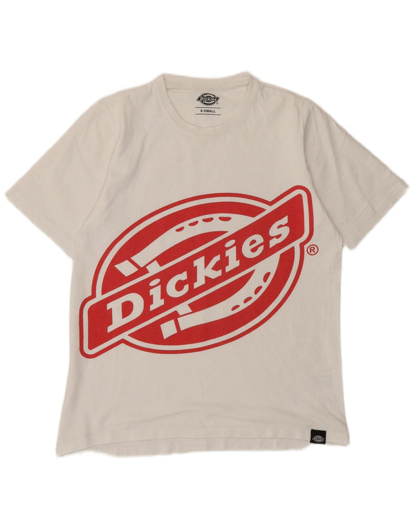Camiseta feminina Dickies com ajuste solto e gráfico UK 6 XS algodão branco