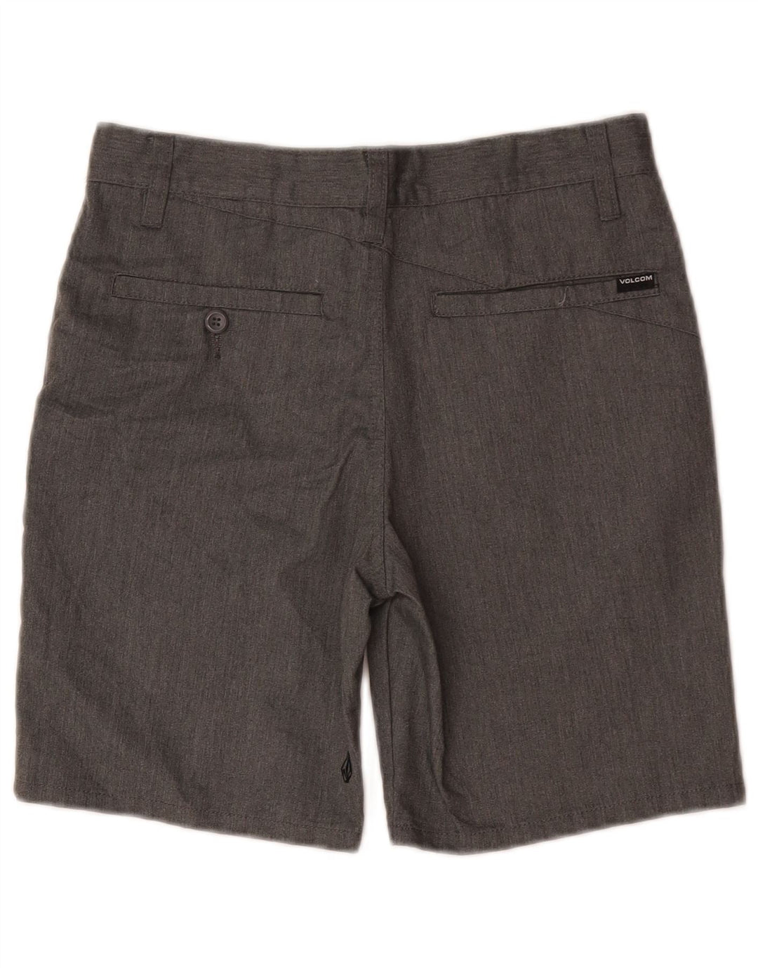 Volcom Mens Chino Shorts W28 Pequeno Poliéster Cinza