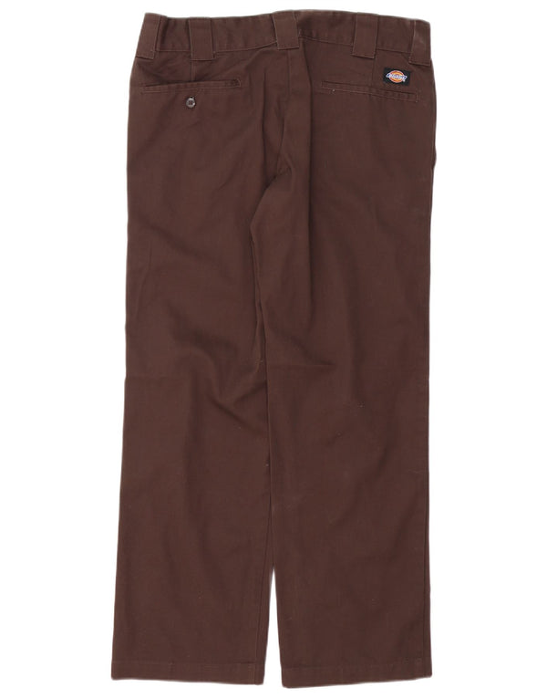 Calça chino reta masculina DICKIES W32 L30 poliéster marrom