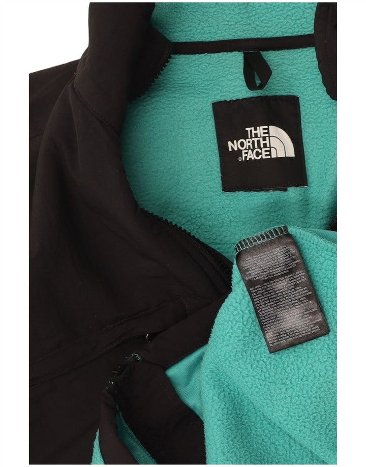 Jaqueta de lã masculina THE NORTH FACE Reino Unido 36 pequeno bloco colorido turquesa