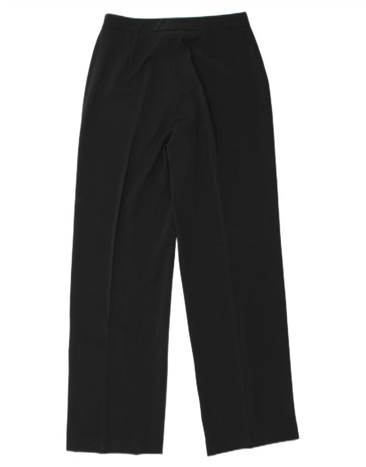 STEFANEL Womens Straight Suit Trousers IT 40 Small W26 L29 Black Polyester
