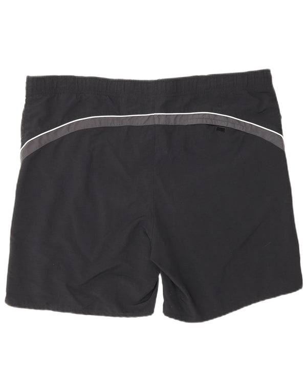 Fila Mens Natação Shorts Grande Preto Colourblock Nylon