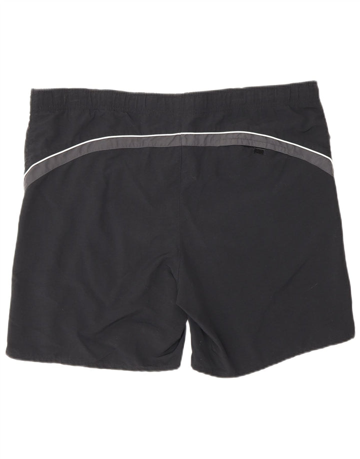 Fila Mens Natação Shorts Grande Preto Colourblock Nylon