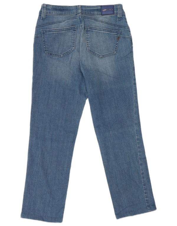 Gas Womens Britty Crop Slim Jeans W25 L23 Azul Algodão