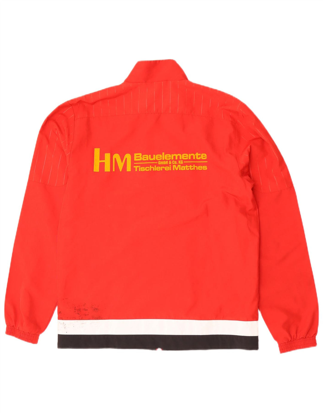 Adidas Mens TSV Loccum Tracksuit Top Jaqueta Pequena Colorblock Poliéster Vermelho