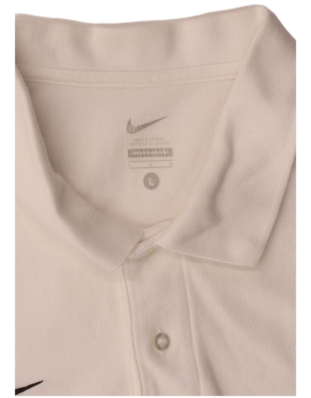 Camisa polo masculina NIKE grande branca
