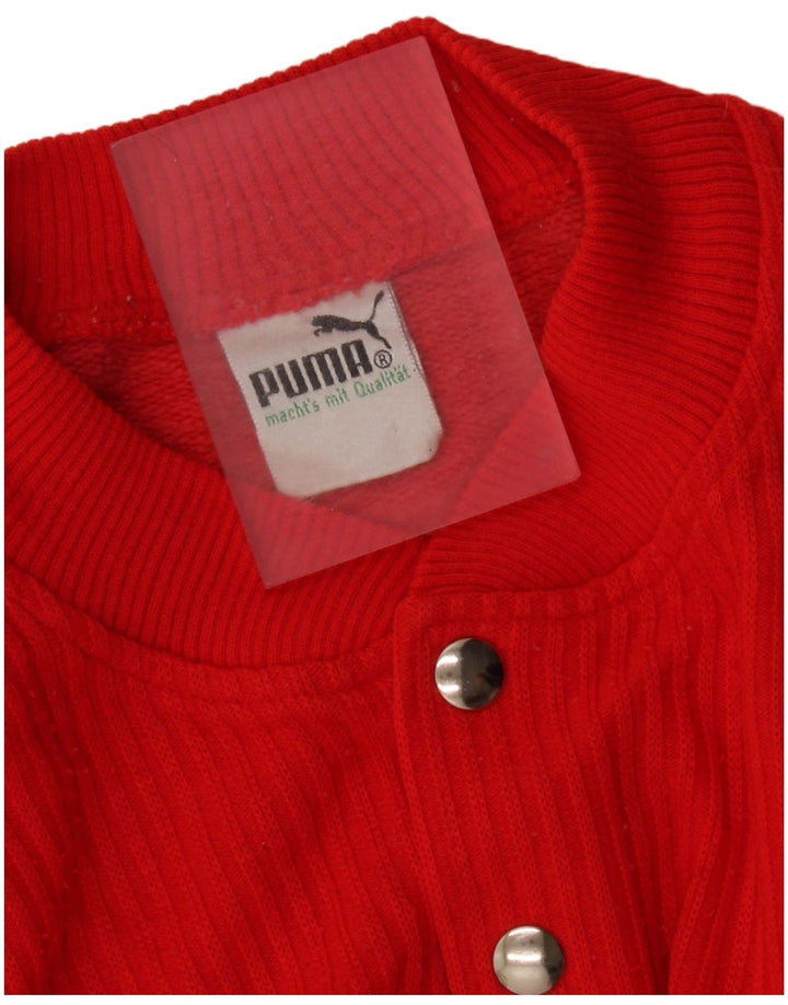 Puma Mens Moletom Jumper Grande Vermelho